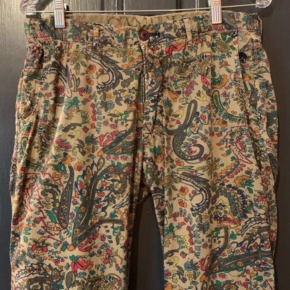 Ganesh Pants - Ganesh Italian Slim Paisley Pants